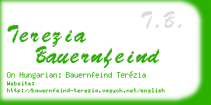 terezia bauernfeind business card